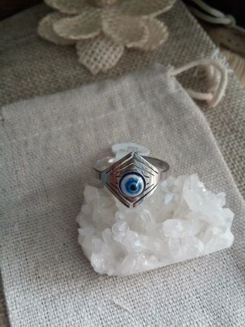 Bague oeil du nazar acier inoxydable