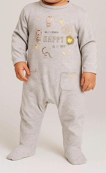 💥 Grenouillère bébé 24M grise 💥