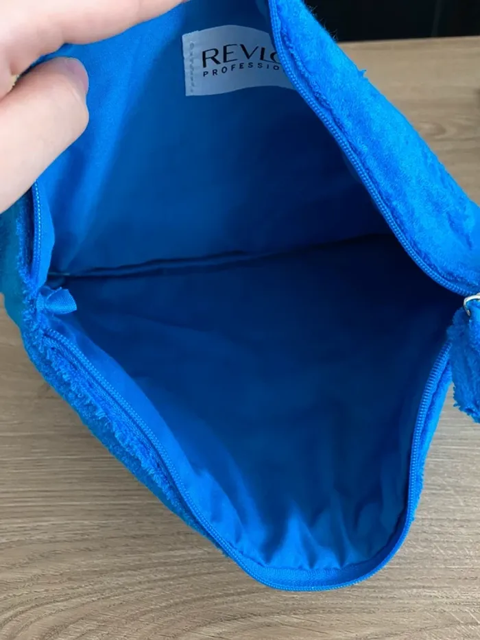 Grande trousse/pochette bleu tortue - photo numéro 3