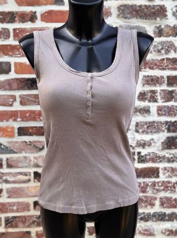 Débardeur couleur taupe clair T38 • Grand Voile