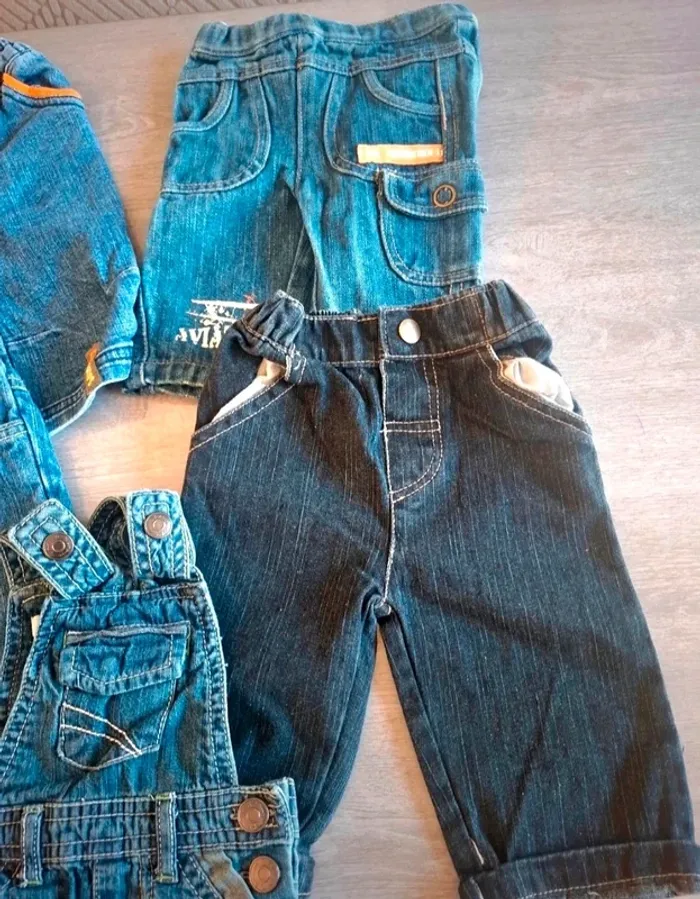 Lot de Pantalons jean taille 3 mois TBE - photo numéro 3