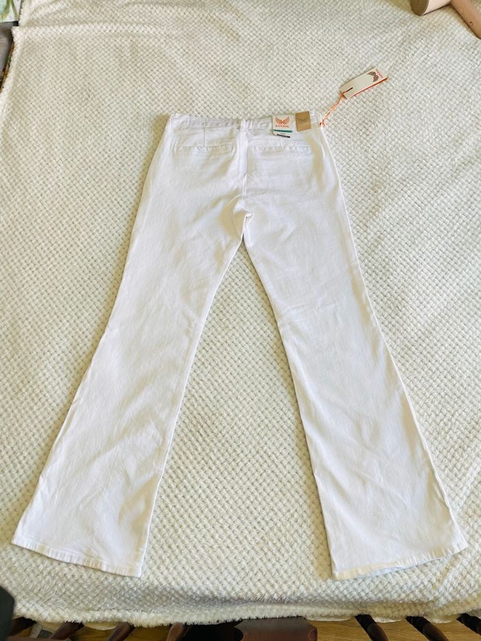 Pantalon Kaporal PALAM Regular Fit blanc W30 – Neuf avec étiquettes - photo numéro 4