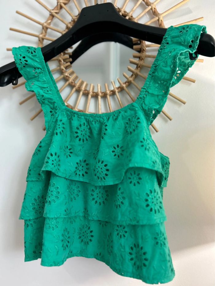 Top broderies dentelle ajouré Camaïeu - photo numéro 3