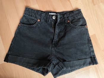 Short en jean noir mom Mango taille 32