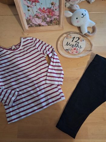 Ensemble pour fille taille 12mois très bon état