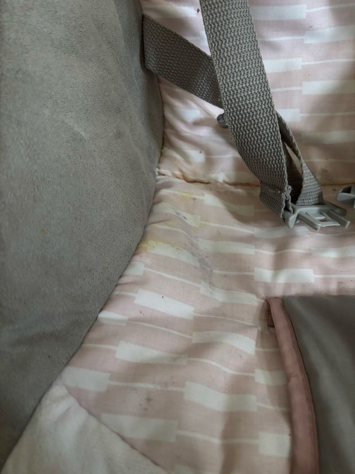 💞 Balancelle électrique bébé rose et grise – idéale dès la naissance 💞