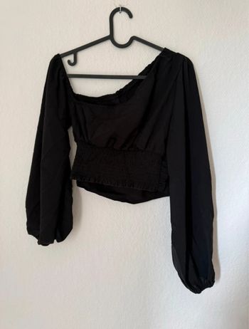 Crop top manche longue épaule dénudée femme - taille 36 / S