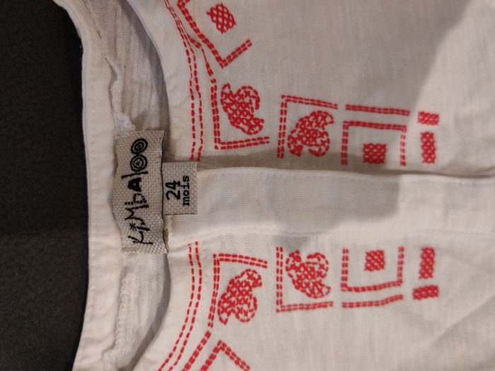 T-shirt blanche léger 24 mois - photo numéro 2