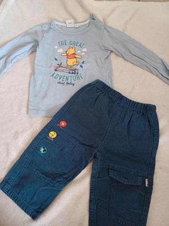 Jean et t-shirt 18 mois Disney