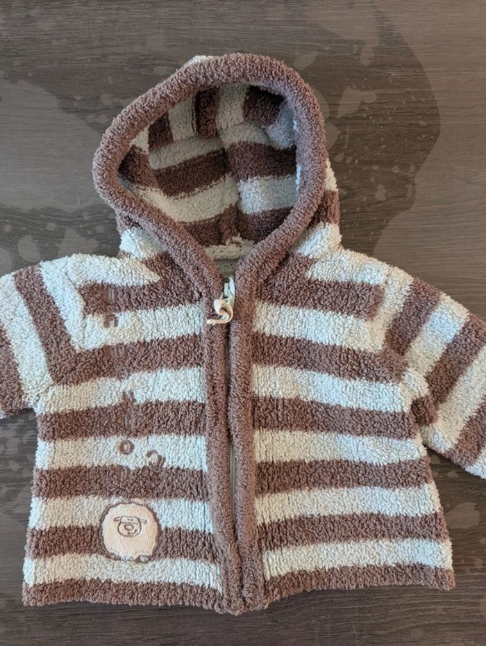 Gilet zippé chaud mouton