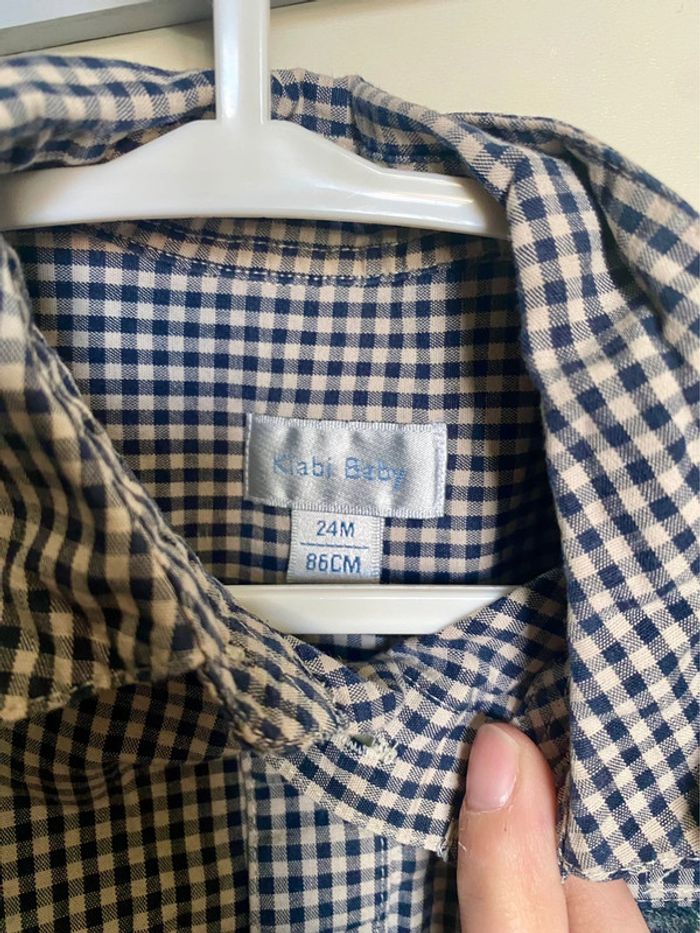 Lot de 2 chemises a manches longues 24 mois - photo numéro 5