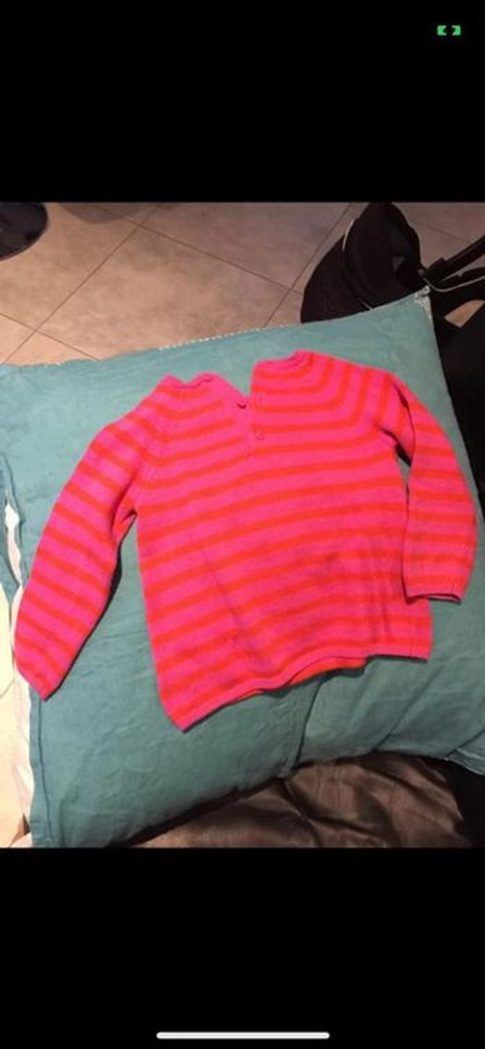 Pull rose 23 mois avec coeur - photo numéro 2