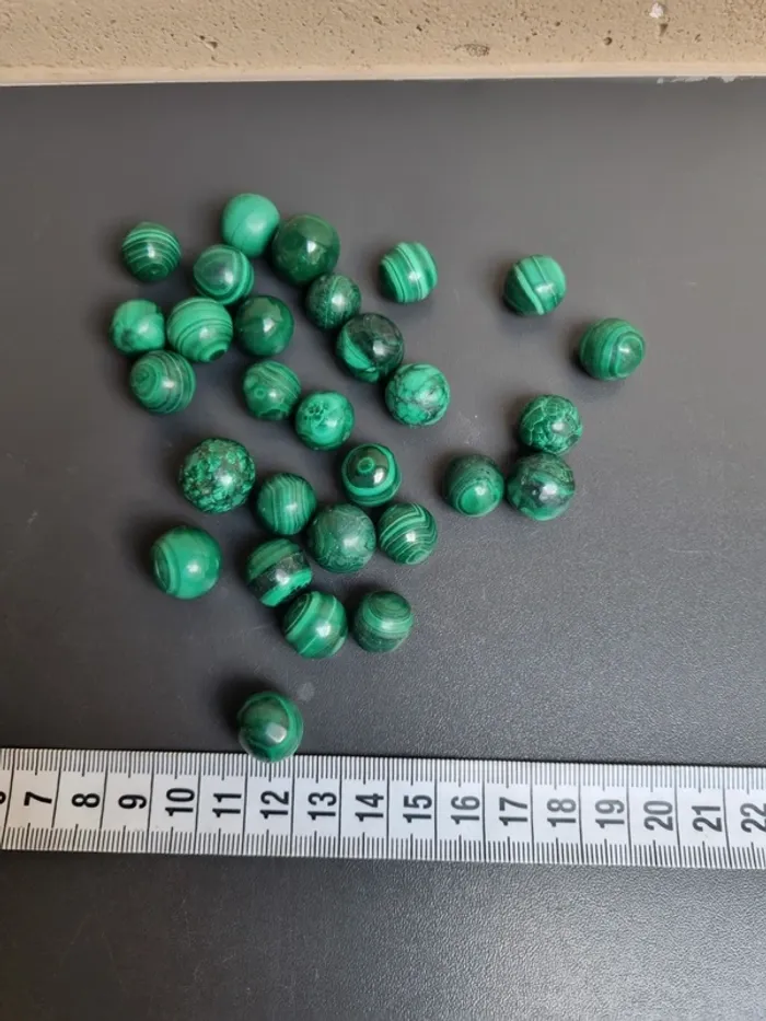 Boules de malachite