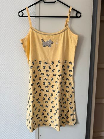 Chemise de nuit jaune taille S
