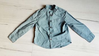 Vêtement garçon chemise bleue manches longues Kiabi 6 ans