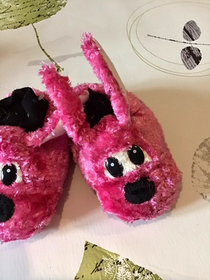 Chausson chien rose taille 22/23 - photo numéro 2