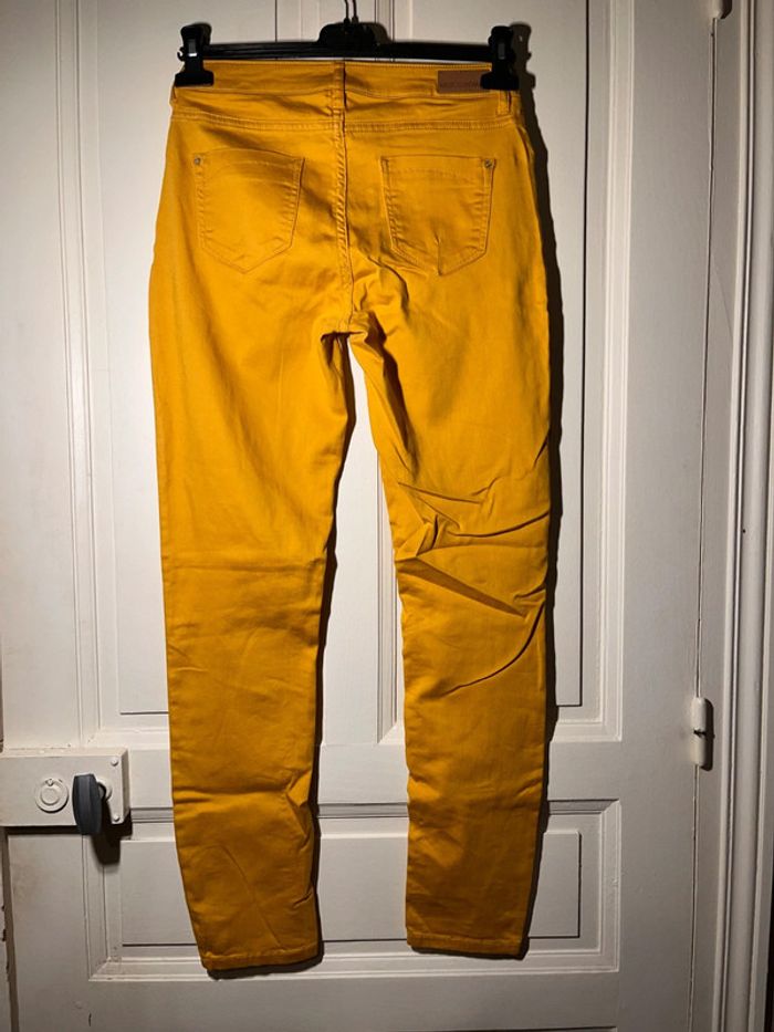 Jeans slim femme 36 gémo moutarde - photo numéro 4
