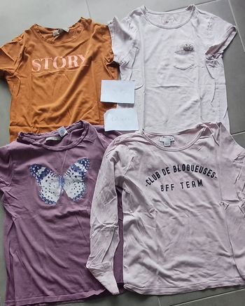 Lot 4 tee shirts 12 ans