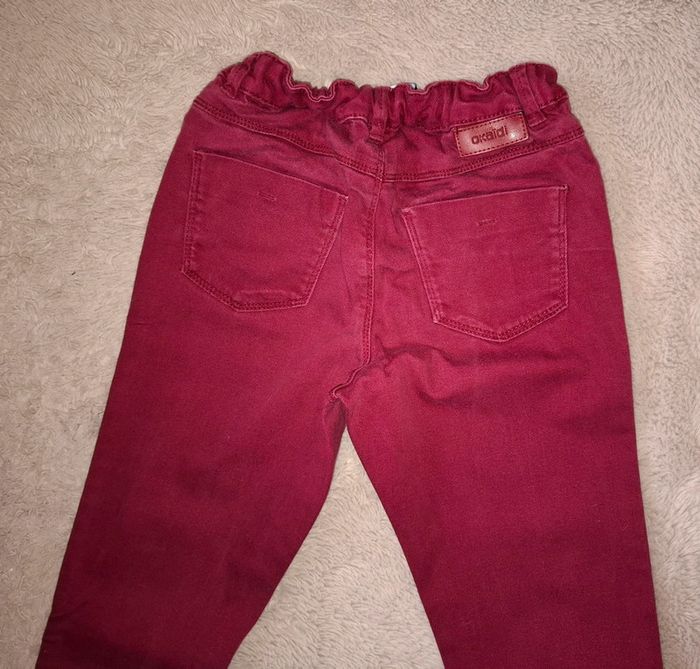 Jeans bordeau 10 ans okaidi - photo numéro 8