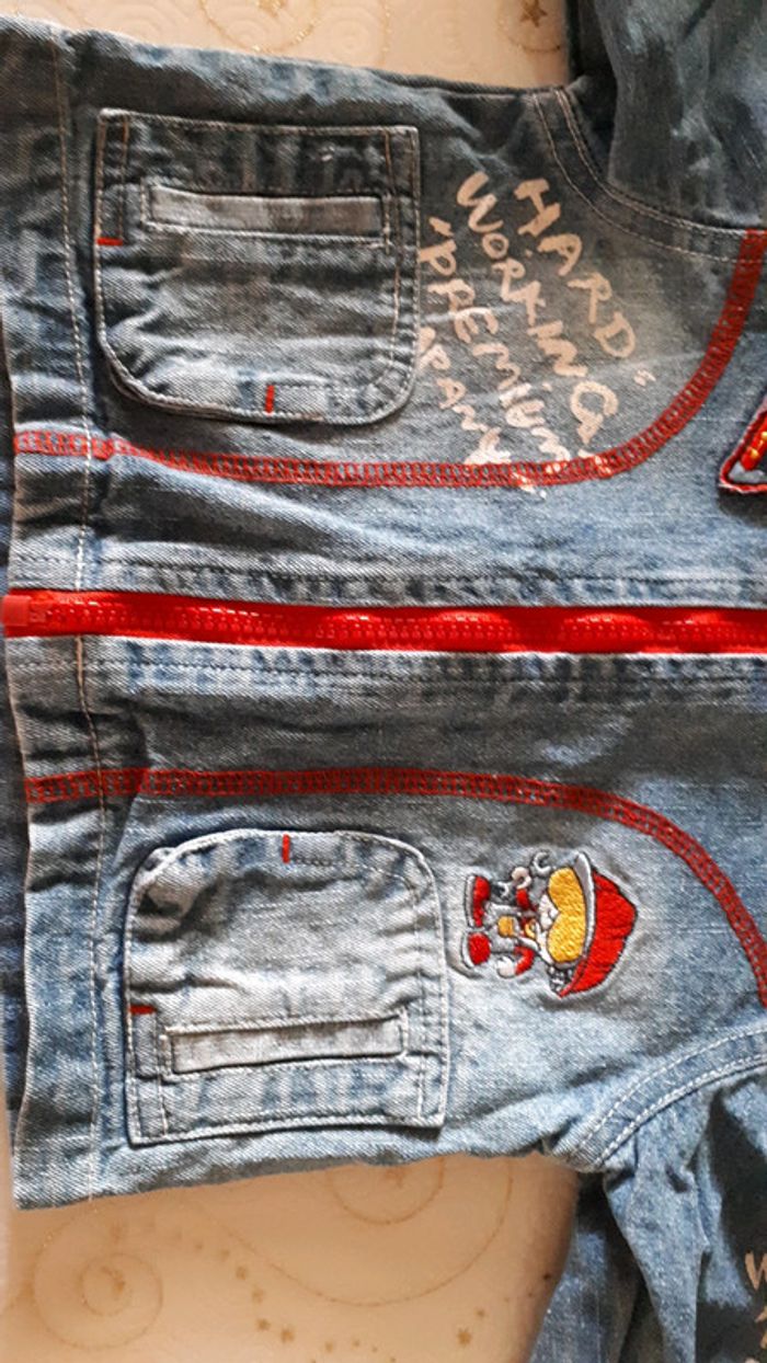 Veste en jean manche longue - photo numéro 4