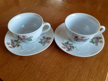 Lot de 2 Tasses et sous-tasses Tasses à thé ou déjeuner, de marque Alpico