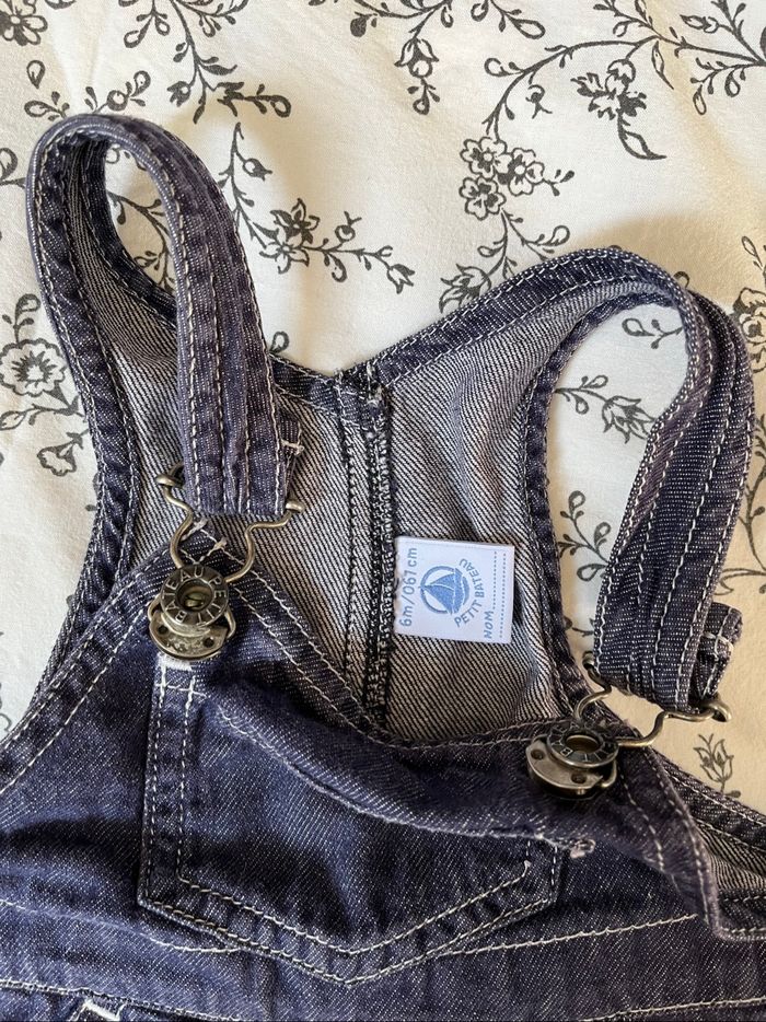 Salopette en jeans petit bateau - photo numéro 3