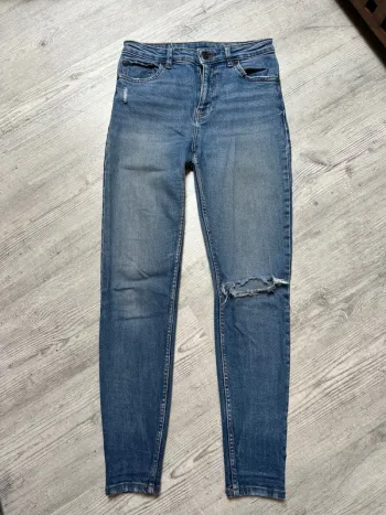 jeans skinny bleu