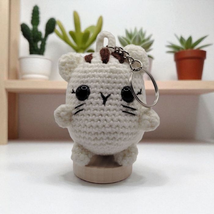 Amigurumi porte clé Chat - photo numéro 4