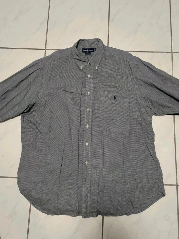 Chemise Ralph Lauren Yarmouth - Motif pied-de-poule - Taille 18 (équiv. XXL) - photo numéro 2