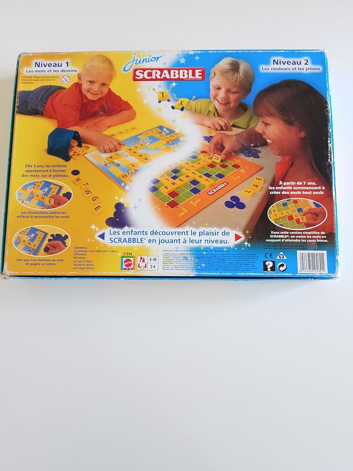 Scrabble junior Mattel complet - photo numéro 2