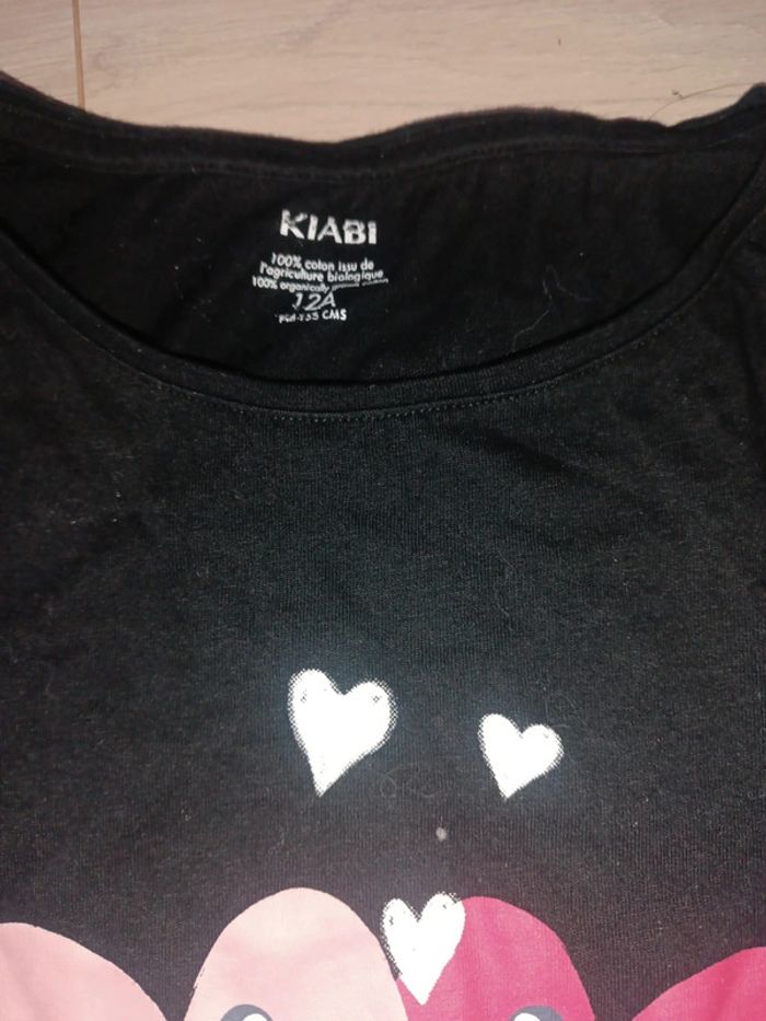 Tee-shirt ml noir love 12 ans - photo numéro 3