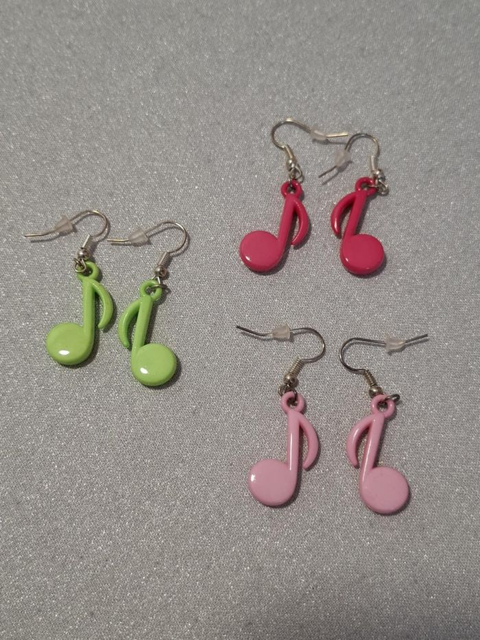 Joli lot bijoux petite fille fimo collier, pendentifs, boucles d'oreilles, pinces cheveux - photo numéro 4