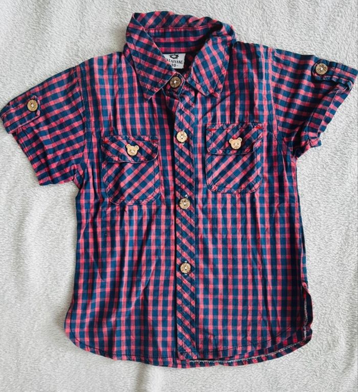 Lot de 6 chemises manches courtes & manches longues Taille 4/5 ans - photo numéro 7