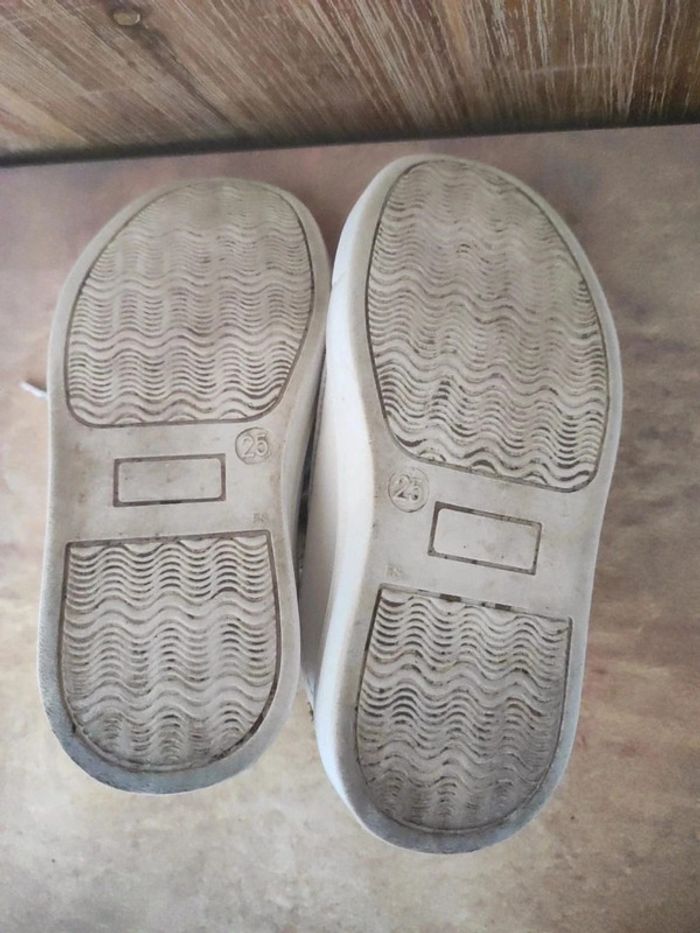 Basket blanc bande tricolore / Saxo Blues - 25 - photo numéro 5