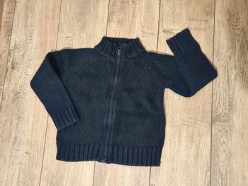 Gilet zippé La Redoute noir 4 ans