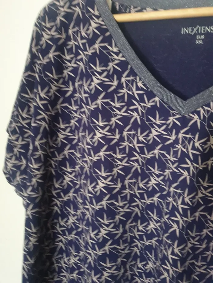 Top blouse ample feuillage A1183 - photo numéro 3
