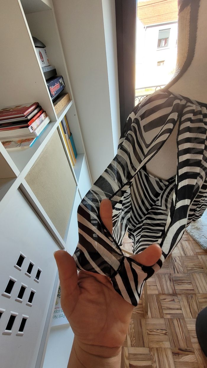 Chemisier blouse voile doublé breal - photo numéro 4