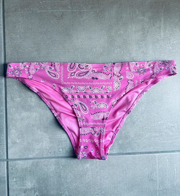 Magnifique bas de maillot de bain bandana rose Undiz neuf