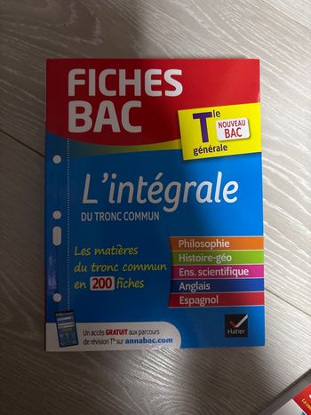 Fiches Bac terminale générale
