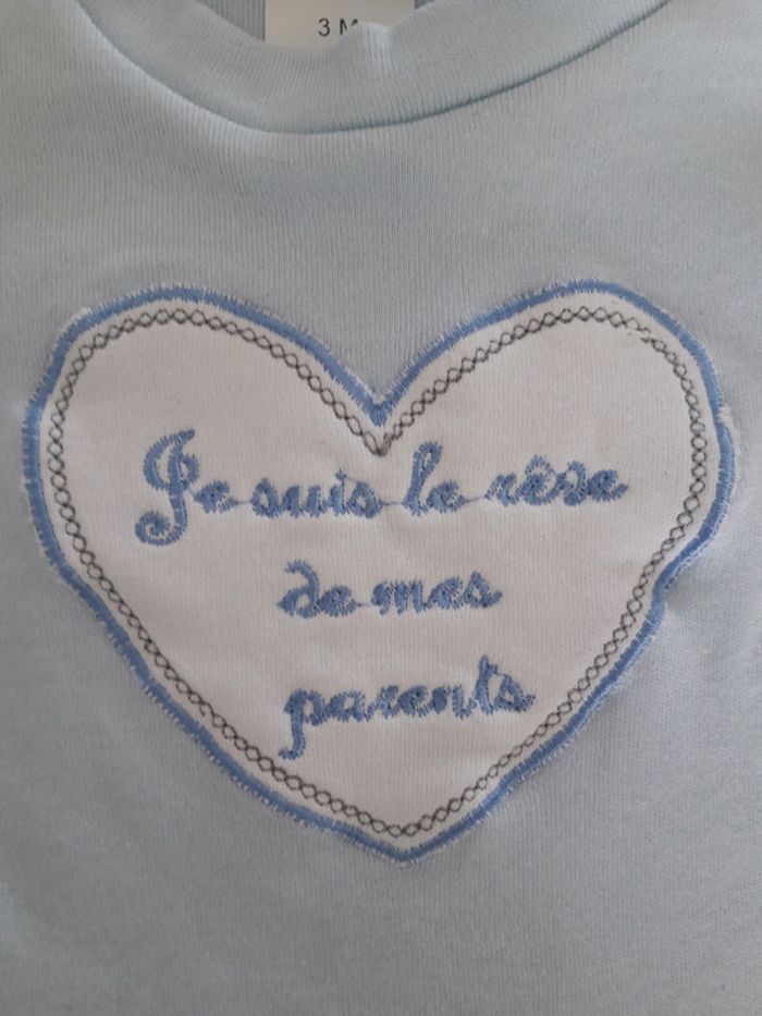 Ensemble "rêve de mes parents" 3 mois - photo numéro 2