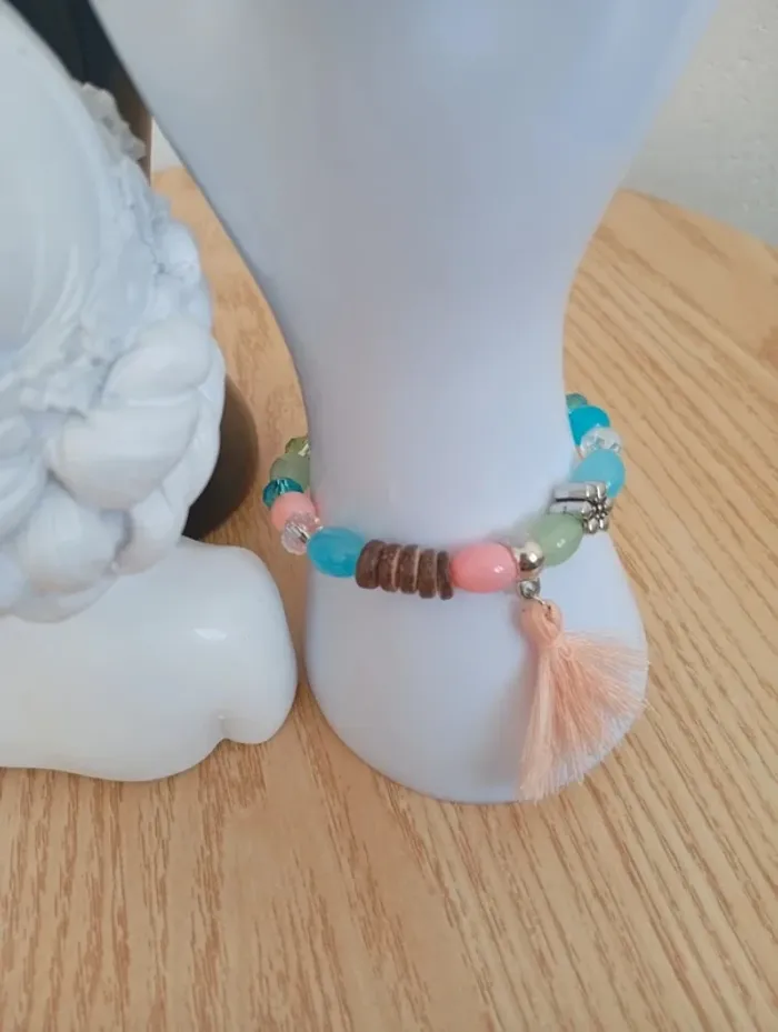 Bracelet sympathique hippie bohème femme naturelle - photo numéro 2