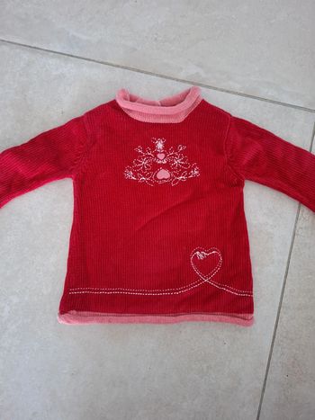 Pull cœur 12 mois