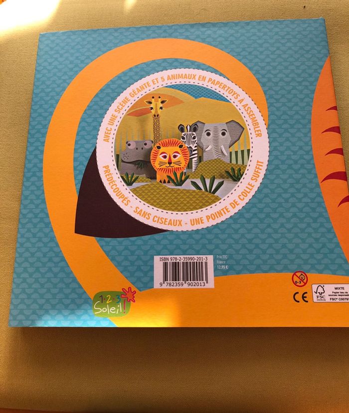 La famille sauvage avec ses 5 animaux en papertoys - photo numéro 7