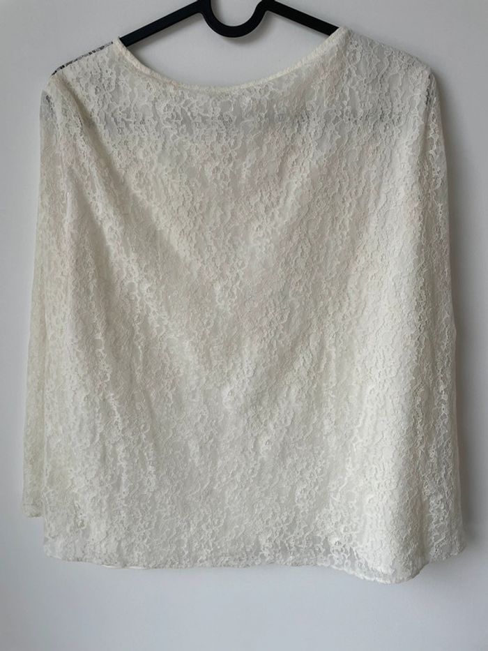 Top effet cape en dentelle Maje - photo numéro 3