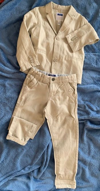 Ensemble pantalon et veste lin 4 ans Okaidi