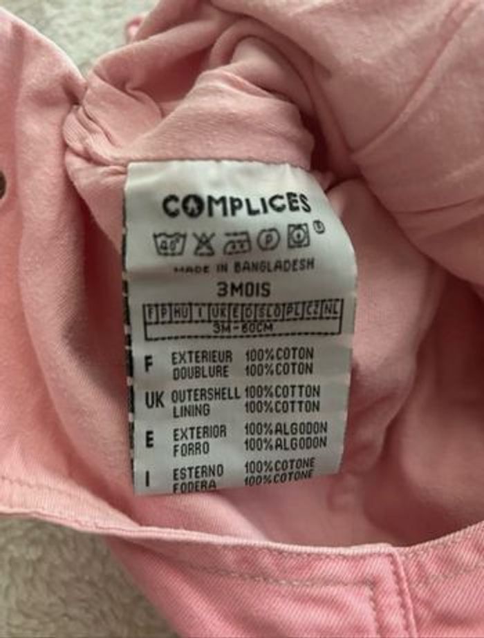 Salopette bébé fille  3 mois  COMPLICES - photo numéro 7