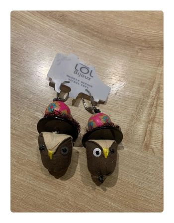 Boucles d’oreilles hiboux - Lol bijoux