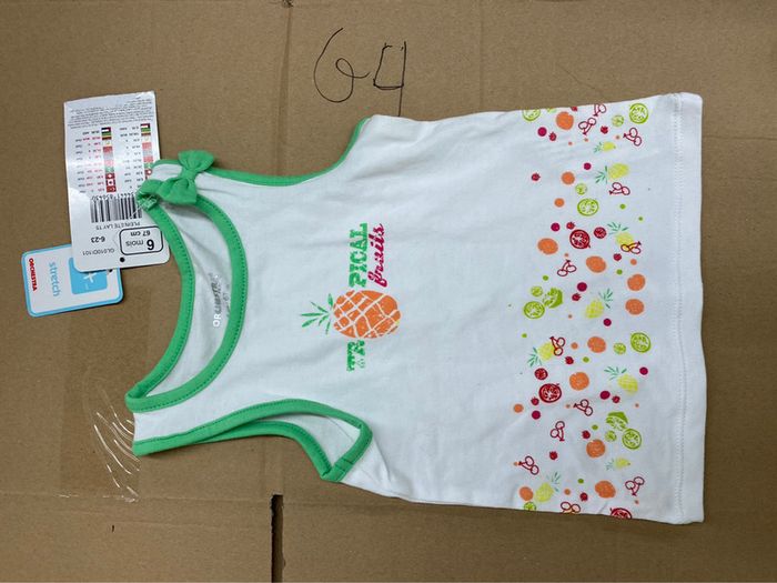 Débardeur fille 6 mois neuf orchestra