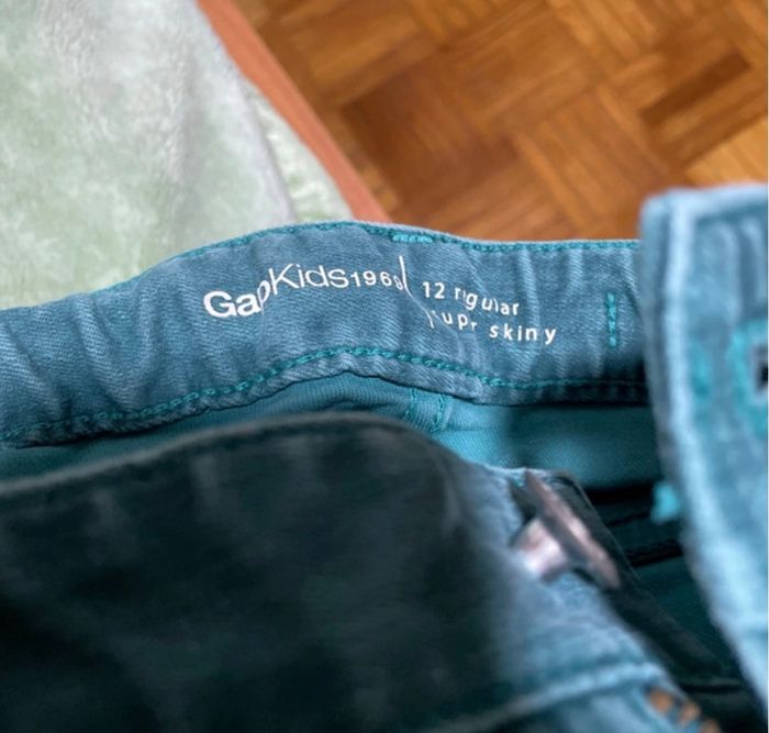 Jean vert enfant fille - photo numéro 3