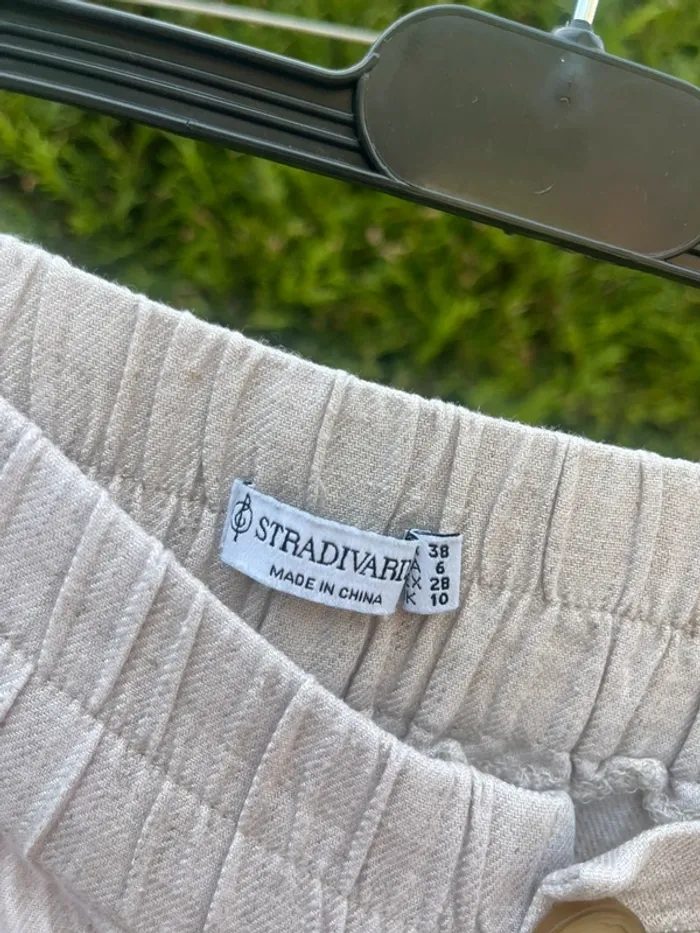 pantalon en lin stradivarius - photo numéro 3